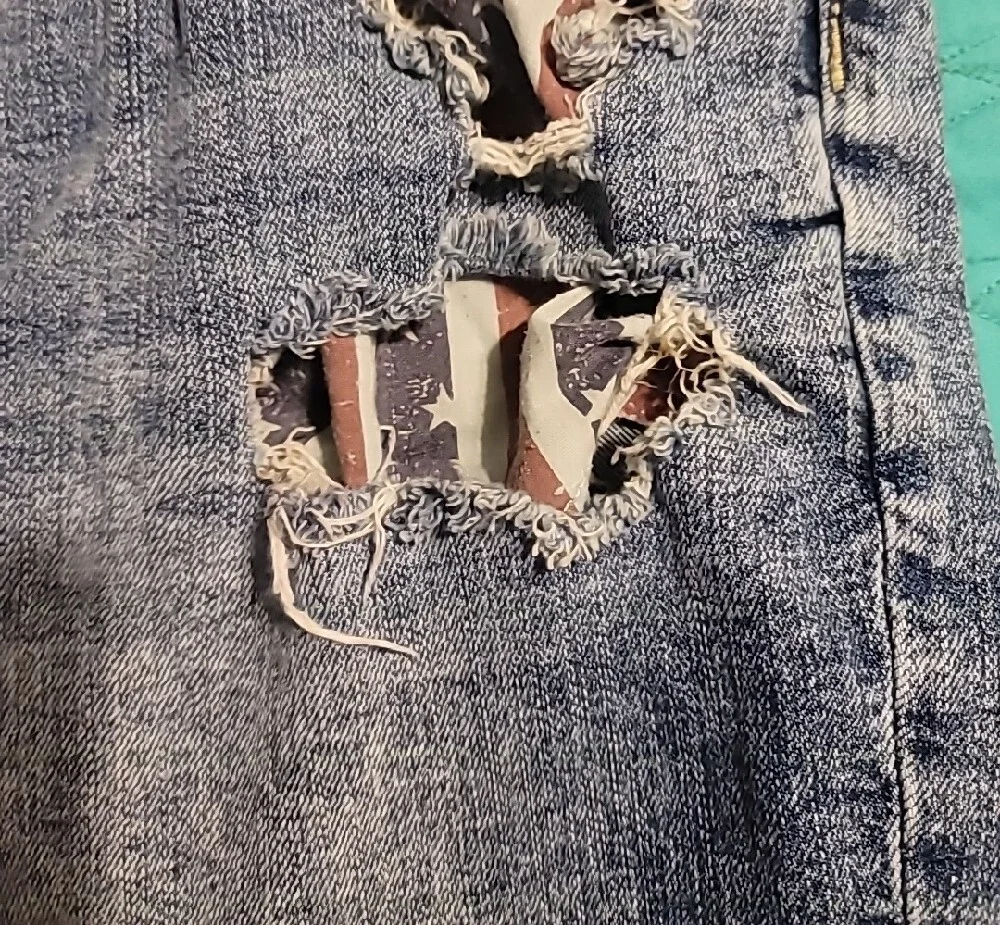Maurices ☆ Patriotic Denim Jean Shorts